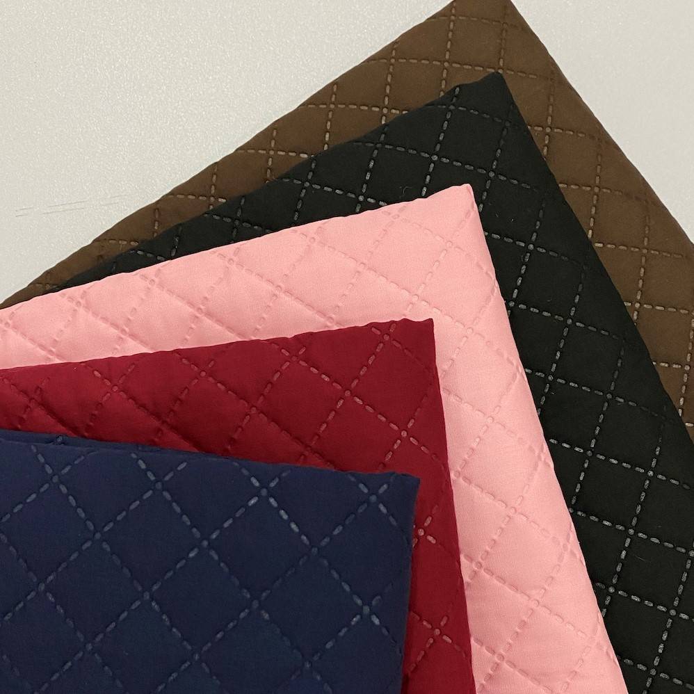 PreQuilted Fabric (Brown) 0.5yard