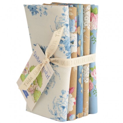 Image 79: Tilda Sunday Brunch Blue Sand 5 FQ Bundle
